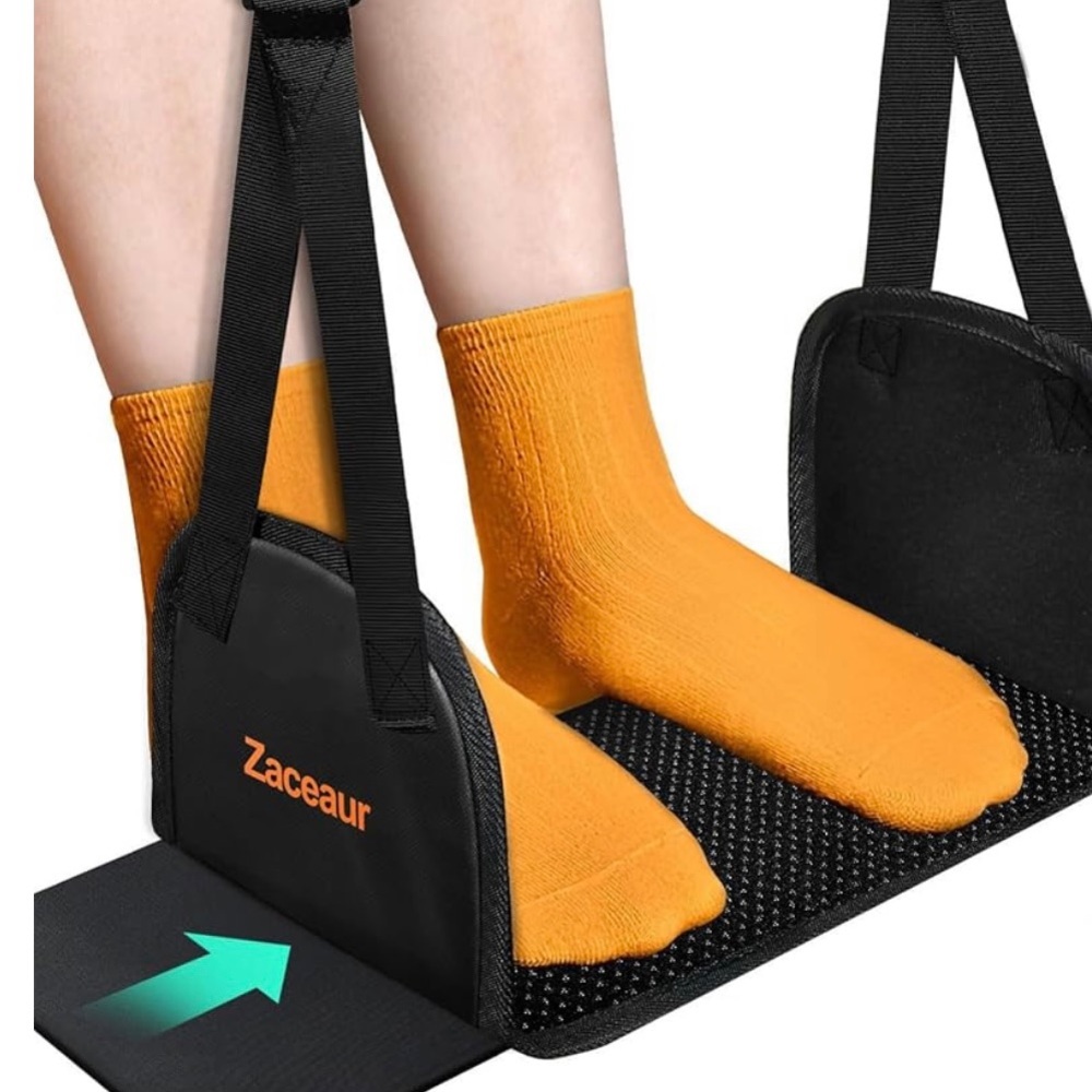 Zaceaur Airplane Foot Hammock - Foot Hammock for Plane Travel to Relax Your Feet